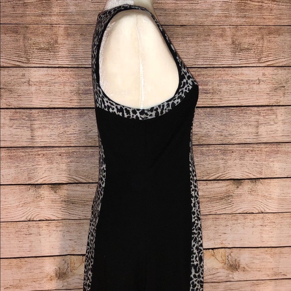 BUFFALO Black/Gray Leopard Dress - Picture 4 of 6